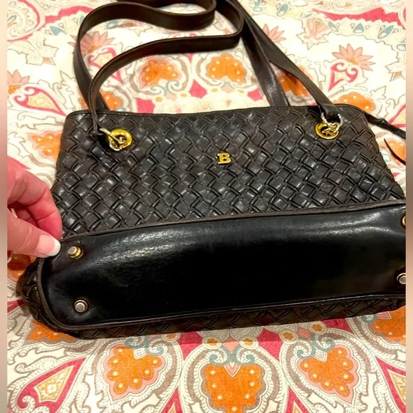 Bally Vintage 1990’s Braided Leather Shoulder Bag - Picture 3 of 12